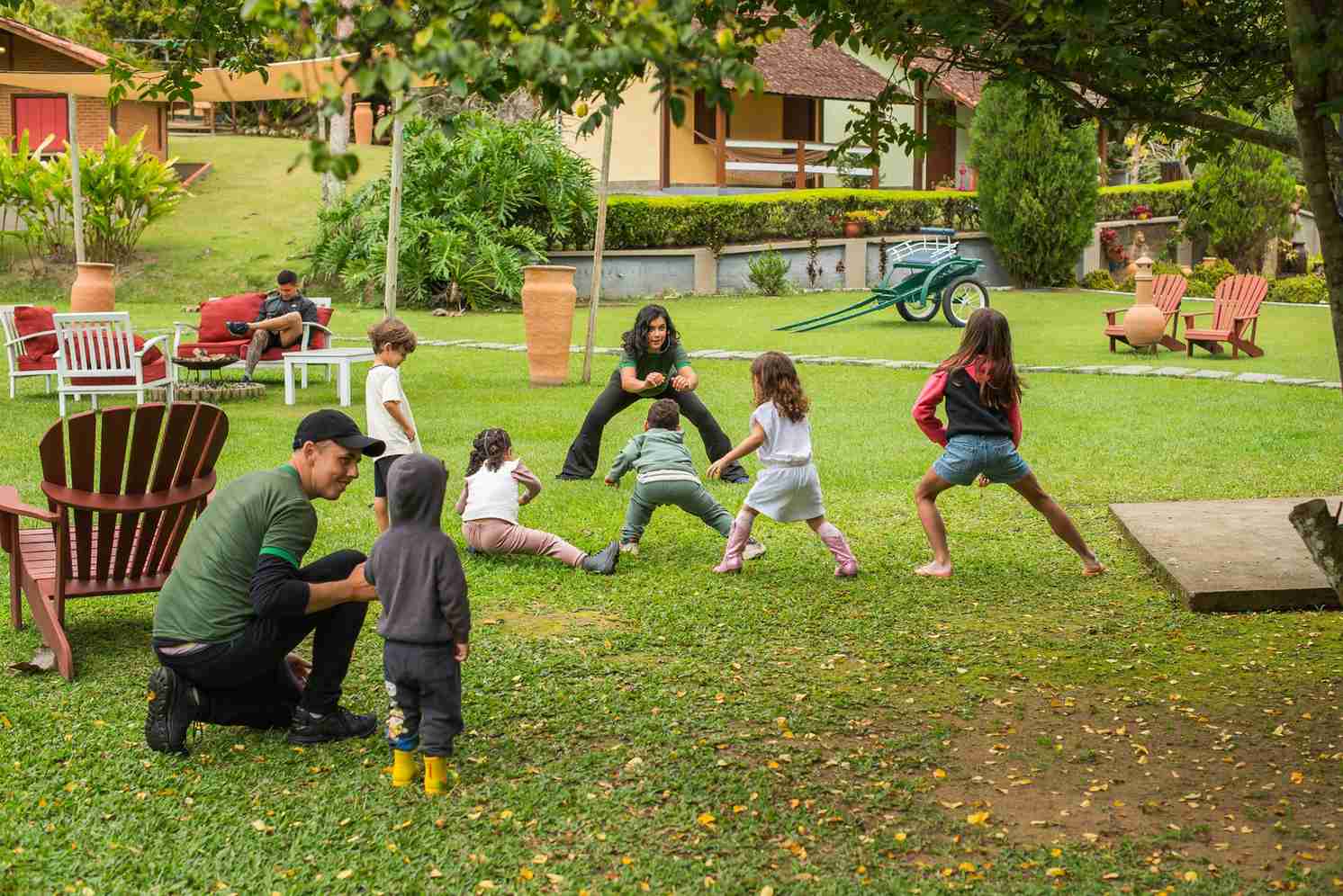 Recreação monitorada para crianças na fazendinha